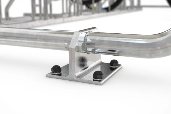 Montagefuß der Fahrradüberdachung FU 07-S17 Pultdach